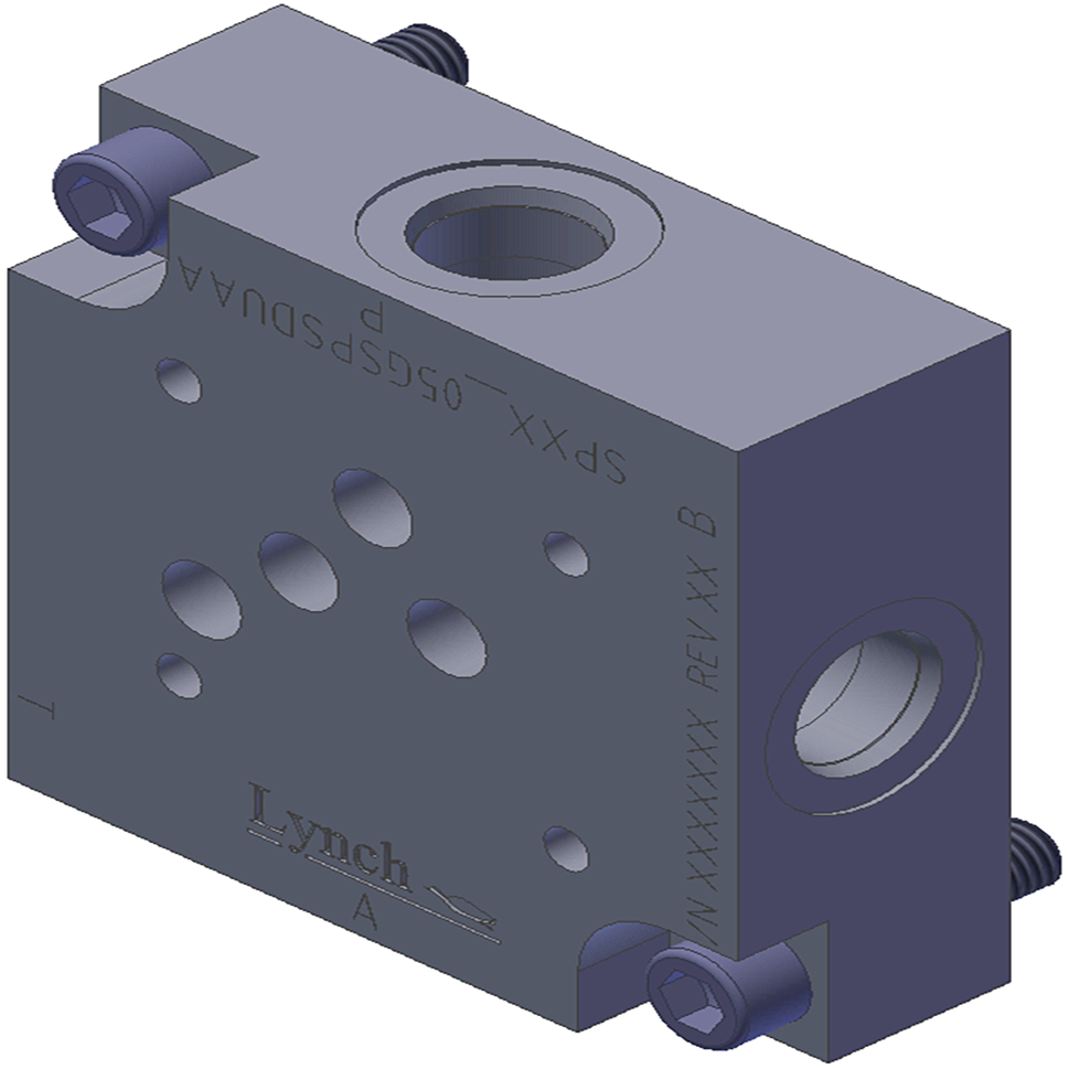 D05 SUBPLATE, SIDE PORTED