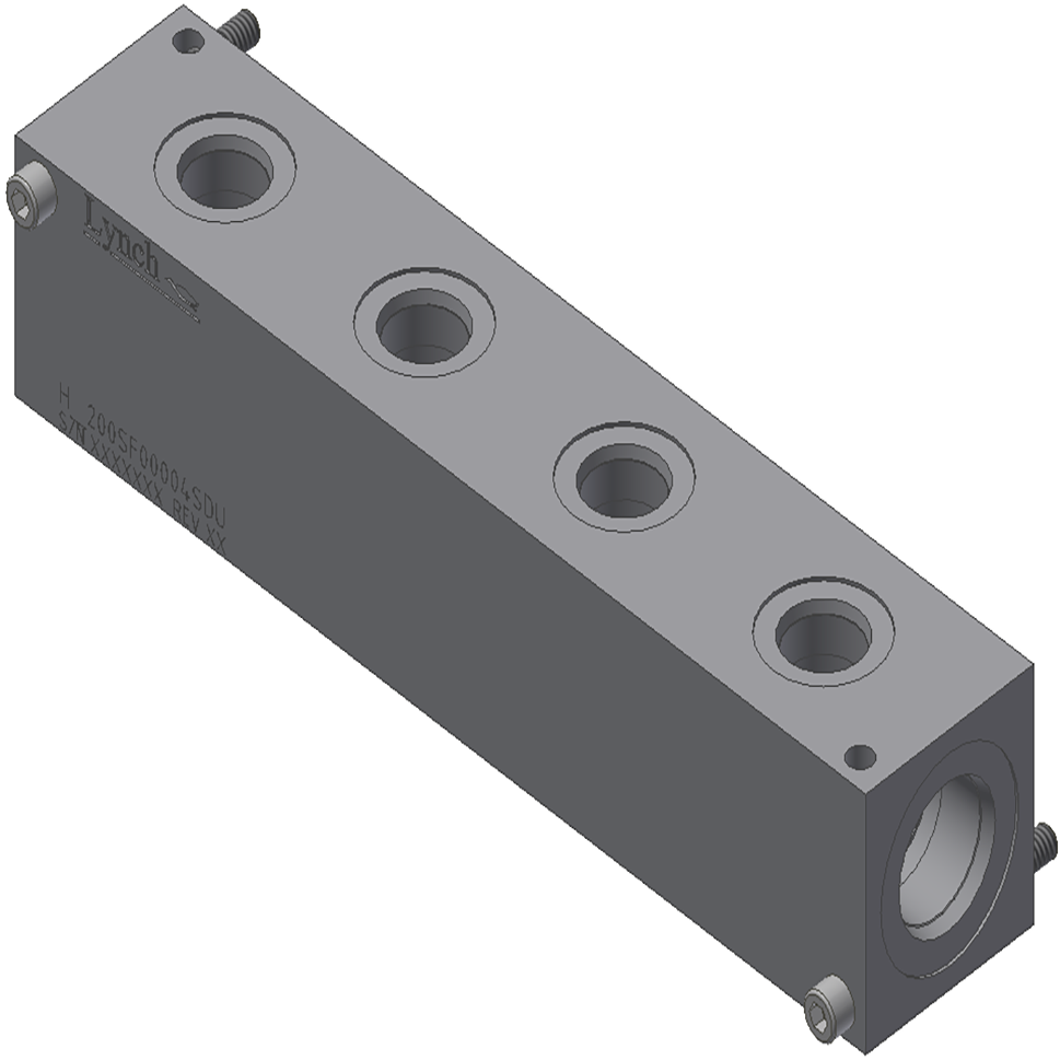 HEADER MANIFOLD 4 STN, 0 DEG.