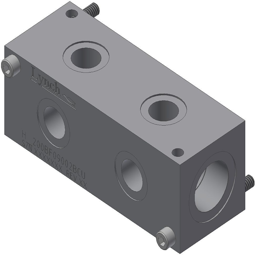 HEADER MANIFOLD 2 STN, 90 DEGREE