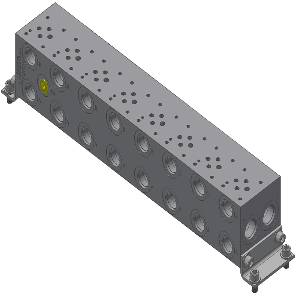 D03 8-STN PARALLEL MANIFOLD