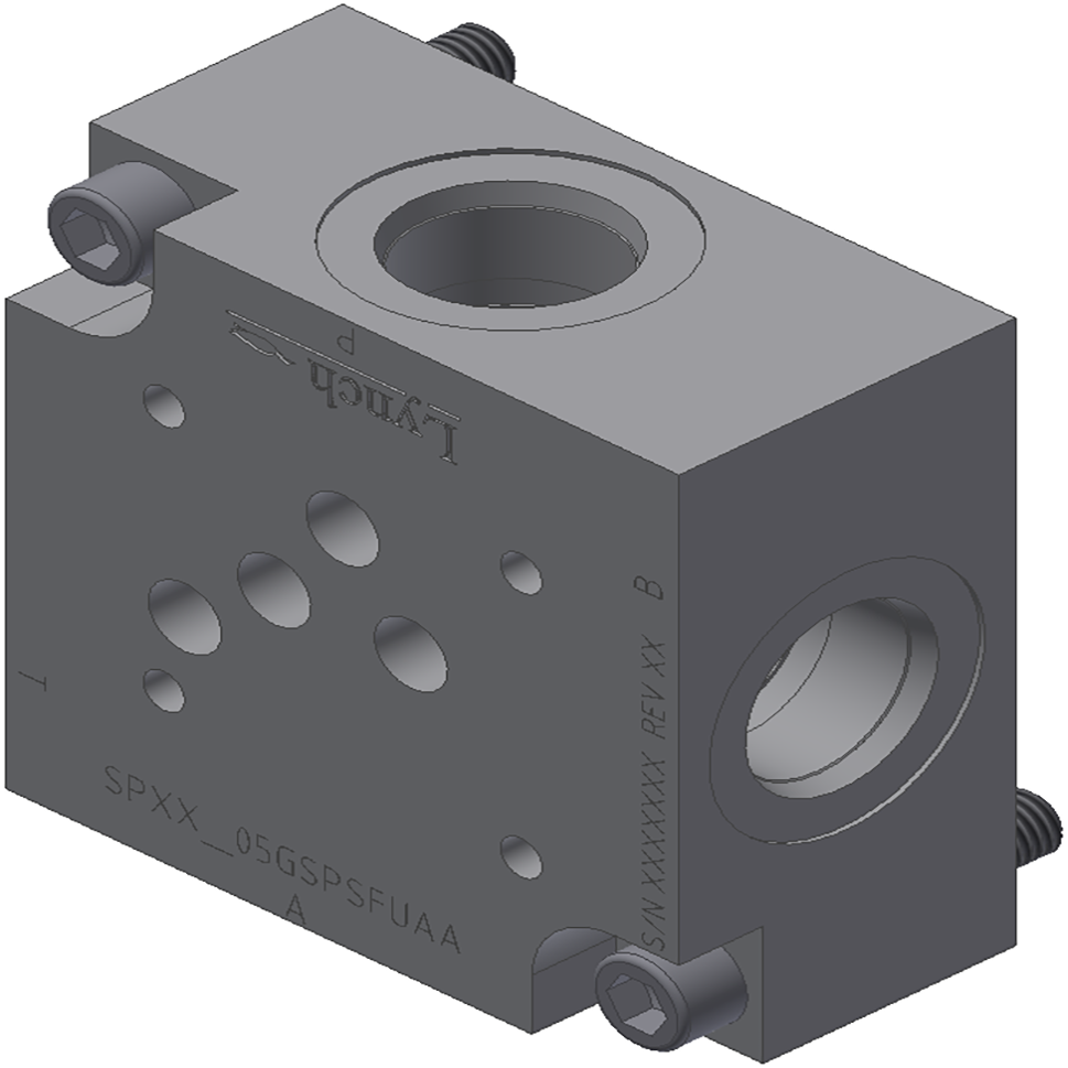 D05 SUBPLATE, SIDE PORTED