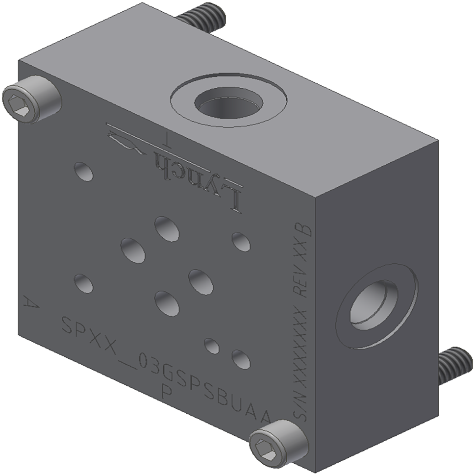 D03 SUBPLATE,SIDE PORTED