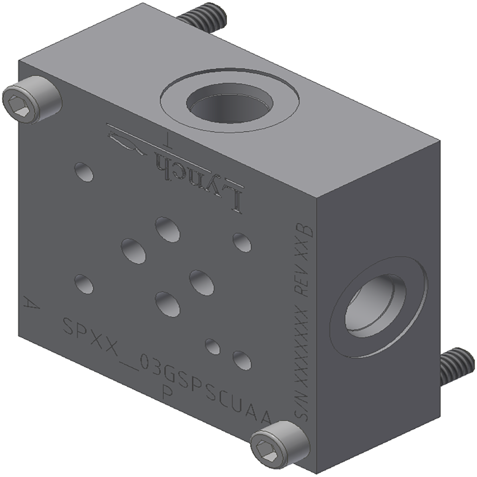 D03 SUBPLATE,SIDE PORTED