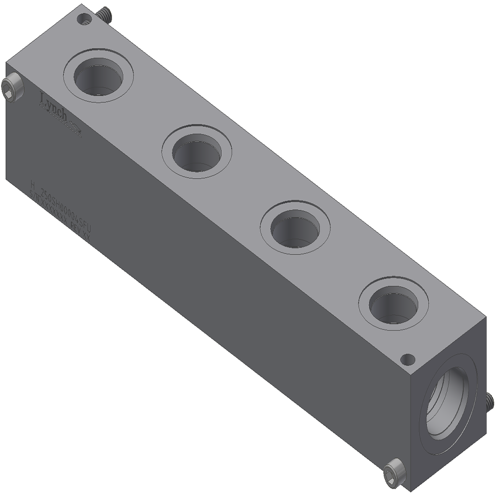 HEADER MANIFOLD 4 STN,0 DEG.