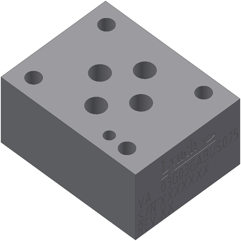 VALVE SPACER D03 0.750" HIGH