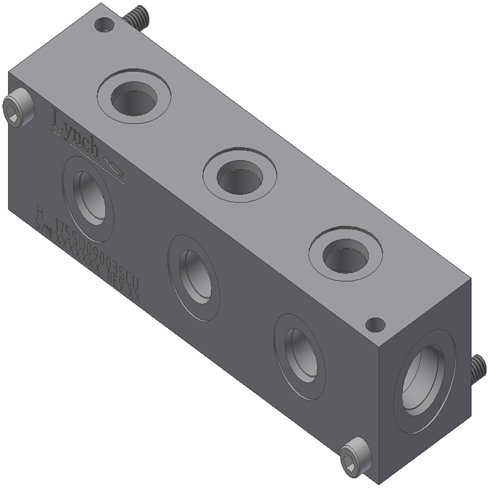 HEADER, 3 STN, 90 DEG