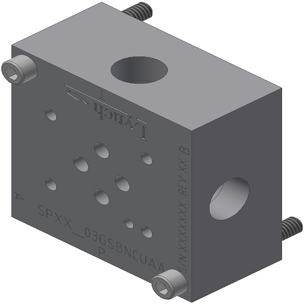 D03 SUBPLATE,SIDE PORTED WITH