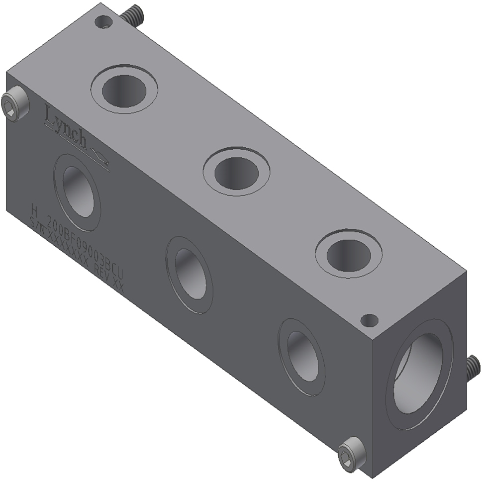 HEADER MANIFOLD 3 STN, 90 DEGREE