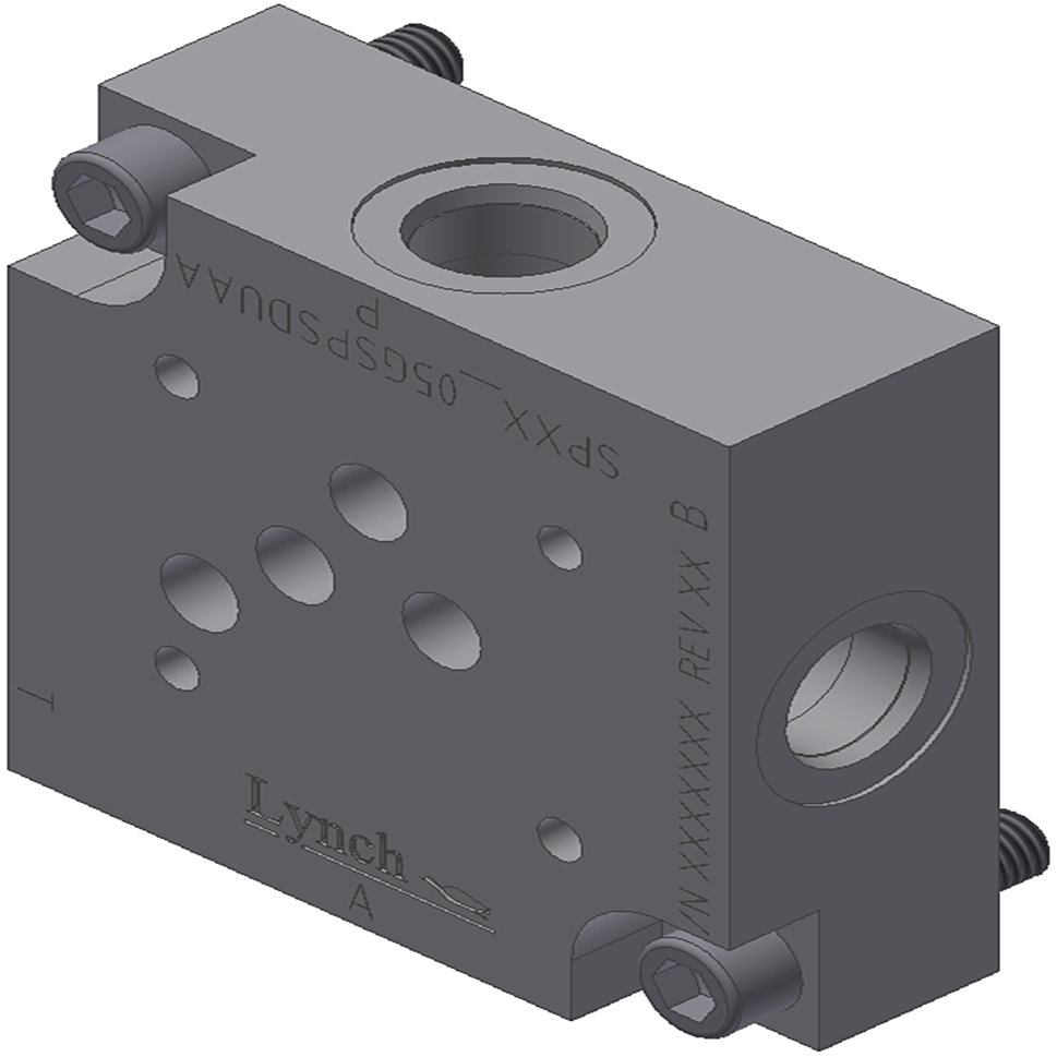 D05 SUBPLATE, SIDE PORTED