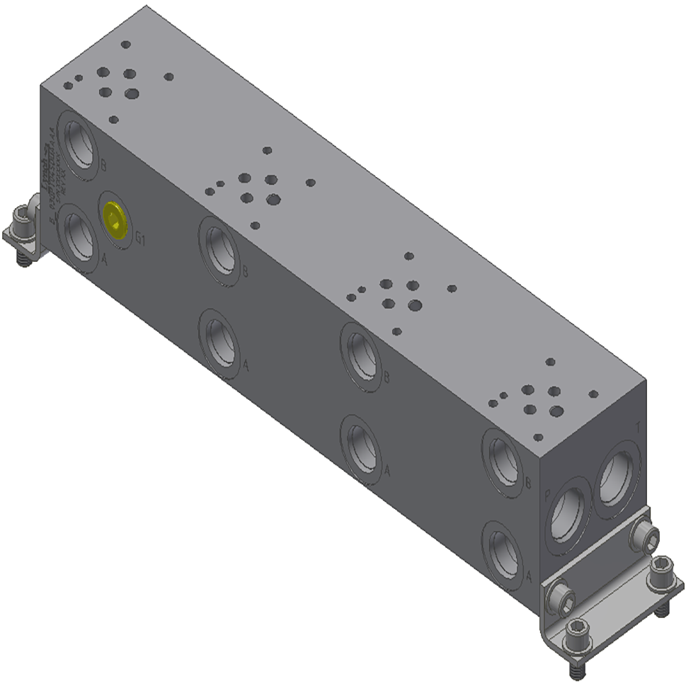 D03  4-STN PAR. MAN. 4" SPACE