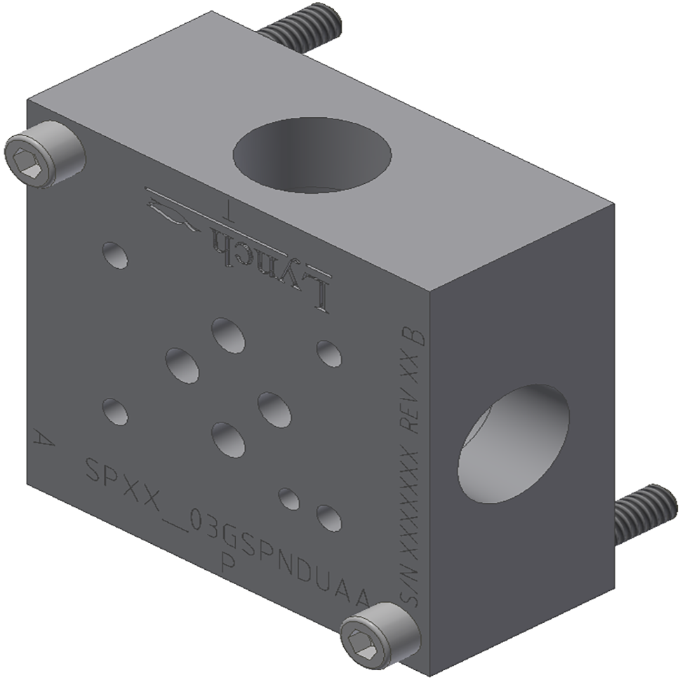 D03 SUBPLATE,SIDE PORTED – Lynch Online Store