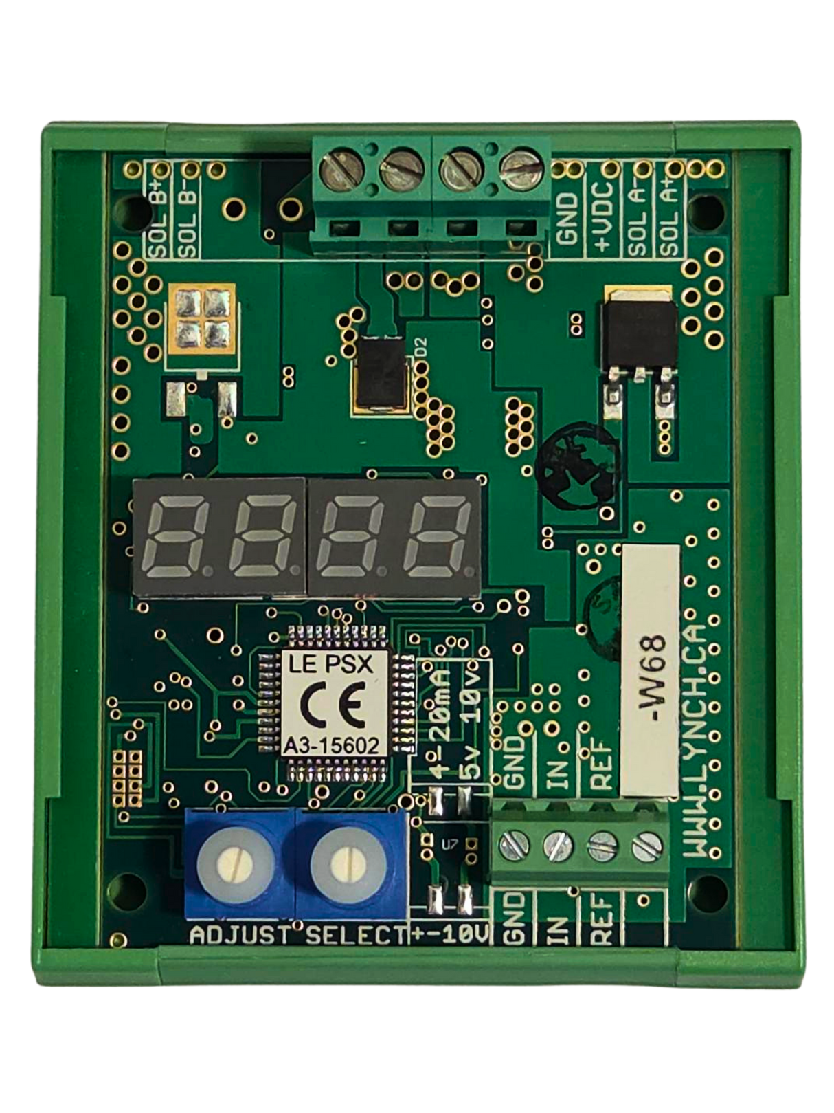 Single Sol. Proportional Amplifier, DIN rail mountable WIDE